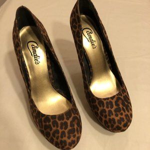 Candie's Cheetah Print Heels - 8